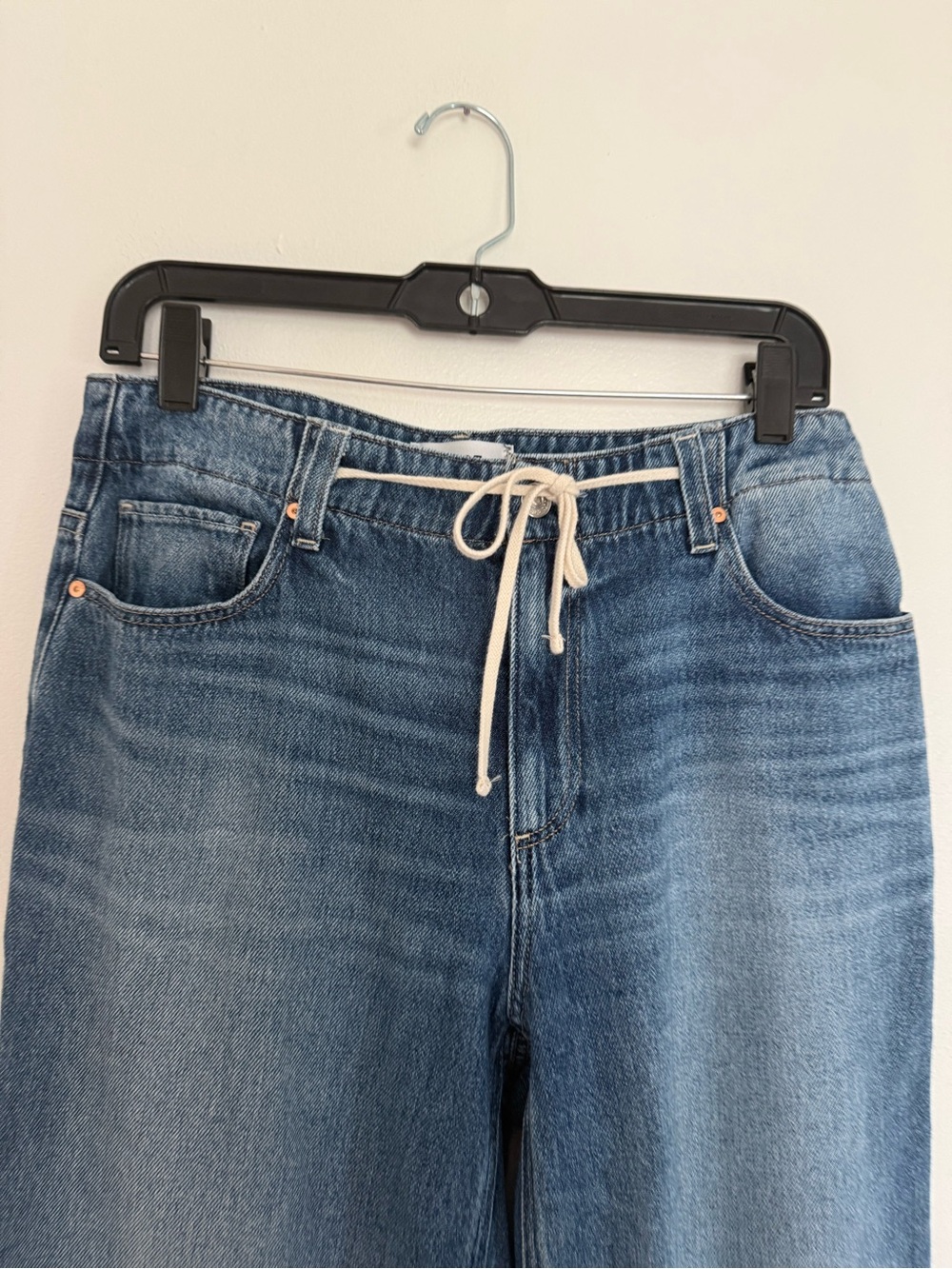 Paige Jeans Zoey Waist Tie Wide-Leg 31” in Jazz Club - Picture 7 of 14